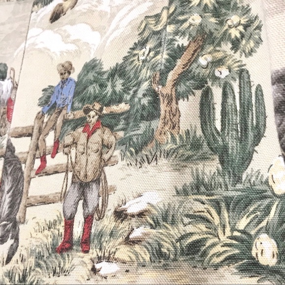 Vintage ROUGHRIDER Capri Pants Cowboy Ranch Cactus - Picture 7 of 11